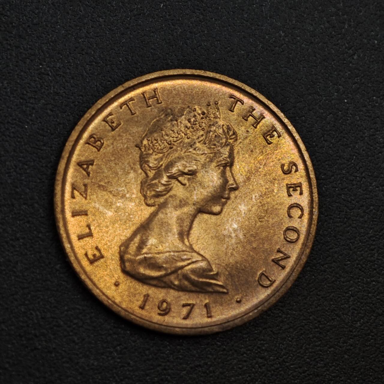 【淘币小摊】实时拍第八百一十四拍   散币场   满百包邮可预留二周 每周一统一发货   马恩岛1971年1/2便士铜币