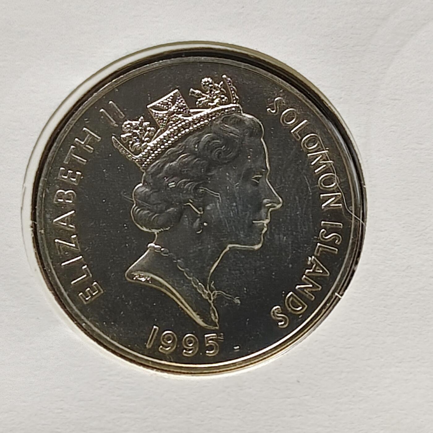 【全场包邮】纯粹捡漏拍482场（免费代拍第19场）-币封+套装+富兰克林（注意佣金） 【邮币封】所罗门群岛1995年5元二战太平洋战争结束五十周年克朗型纪念币邮币封