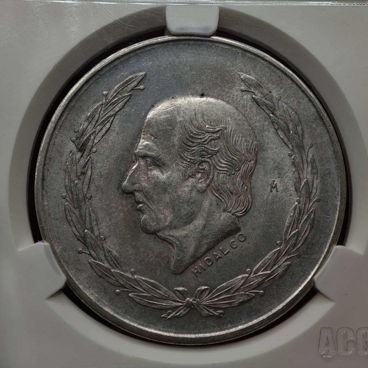 【淘币小摊】实时拍第八百一十五拍   银币套币场   满百包邮可预留二周 每周一统一发货    墨西哥1953年5比索银币 重27.77克720银 银价258