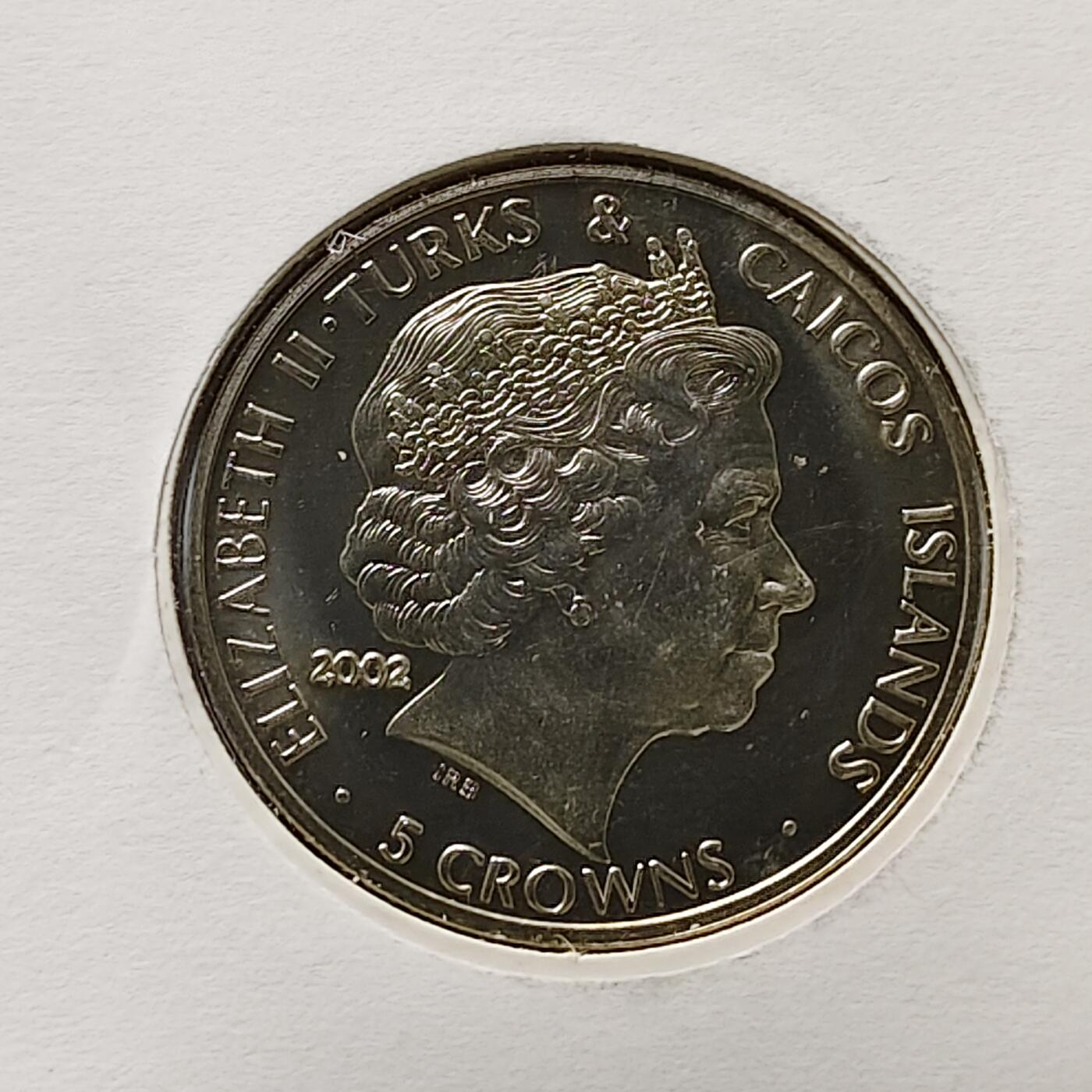 【全场包邮】纯粹捡漏拍482场（免费代拍第19场）-币封+套装+富兰克林（注意佣金） 【邮币封】特克斯和凯克斯群岛2002年5克朗女王母亲伊丽莎白皇太后逝世克朗型纪念币邮币封