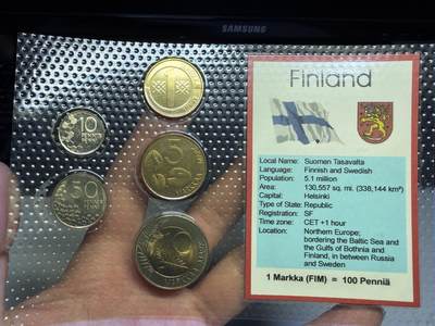 2025年集古藏今外币拍卖第十期-第10场—（总第290拍-纸币专场），本期拍完结算一次，发货时间2-3天，休息几天后继续新的一期拍卖。 - 芬兰硬币一套