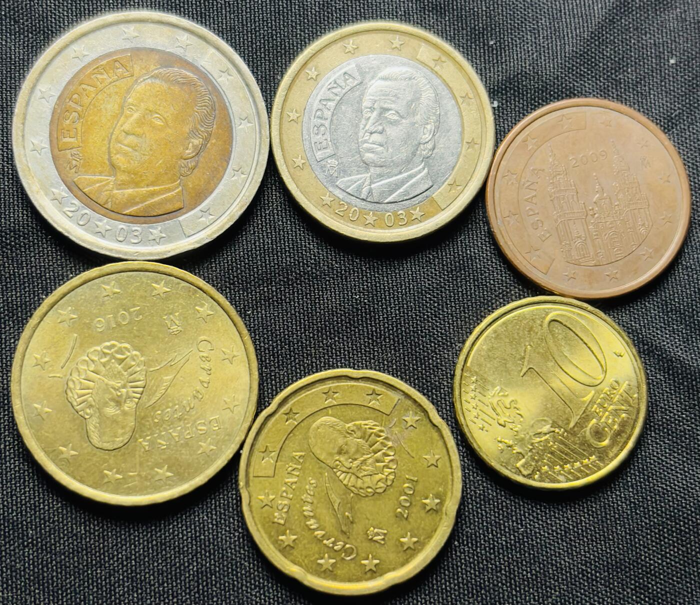 文馨钱币收藏第 284 场，【 长期接收代拍品】老藏家拍品南朝鲜李承晚时期货币，泰国大型纪念币，土耳其各时期及各国套币场 好品西班牙欧元 6 枚套