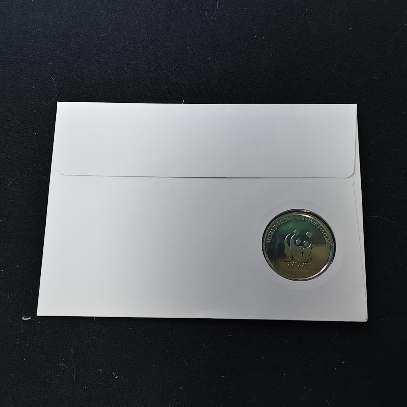 【全场包邮】纯粹捡漏拍482场（免费代拍第19场）-币封+套装+富兰克林（注意佣金） 【邮章封】WWF世界自然基金会黑冠鸨纪念邮章封