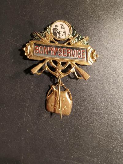 老王徽章第167期 - 法国一战步兵良好服役针插