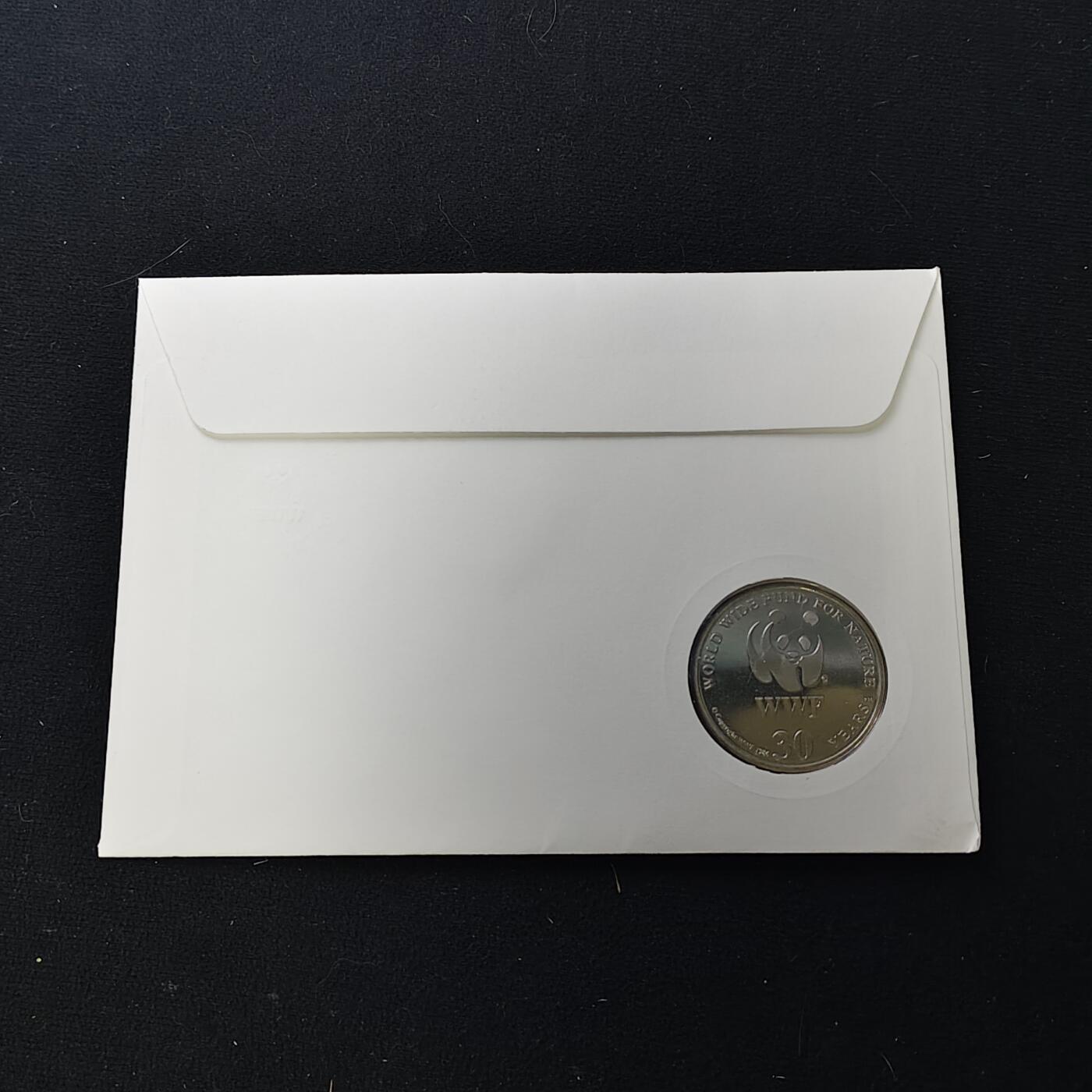 【全场包邮】纯粹捡漏拍482场（免费代拍第19场）-币封+套装+富兰克林（注意佣金） 【邮章封】WWF世界自然基金会1986年30周年‌大猩猩纪念邮章封