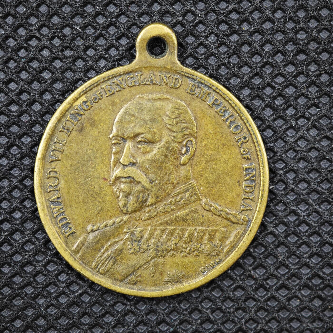 【淘币小摊】限时拍第八百一十六拍  纪念章场  满百包邮可预留两周  周一统一发货   英国1902年爱德华七世加冕纪念章直径25mm