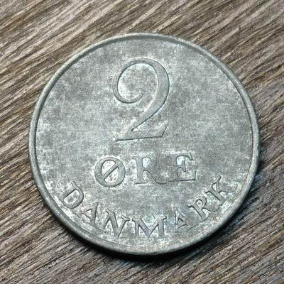 【铜匠收藏】★第134场★散币场，无佣金，30包邮。不满30元，支付5元运费。《接受代拍 代送NGC评级》 - 丹麦 1963年 2欧尔 锌币