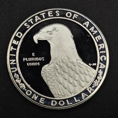 【淘币小摊】实时拍第八百一十五拍   银币套币场   满百包邮可预留二周 每周一统一发货   - 美国1983年亚特兰大奥运会1美元精制银币 重26.7克银价310