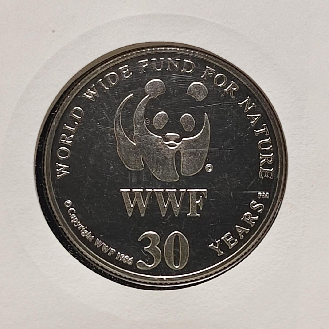 【全场包邮】纯粹捡漏拍482场（免费代拍第19场）-币封+套装+富兰克林（注意佣金） 【邮章封】WWF世界自然基金会1986年30周年倭河马纪念邮章封