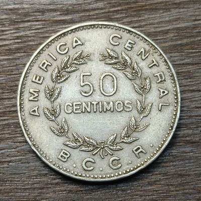 【铜匠收藏】★第134场★散币场，无佣金，30包邮。不满30元，支付5元运费。《接受代拍 代送NGC评级》 - 哥斯达黎加 1972年 50分