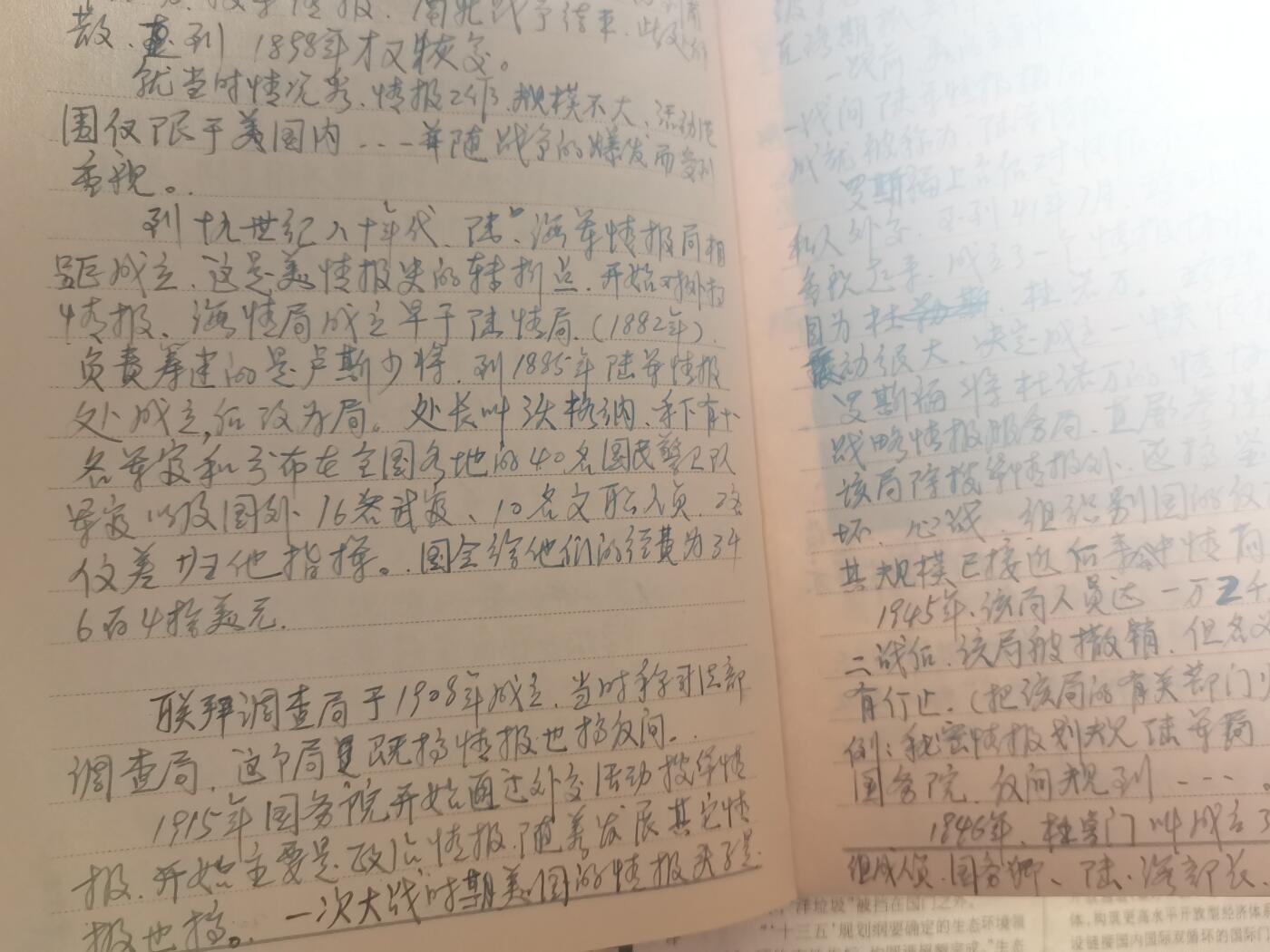 【玉仁】年底最后一拍.徽章书籍钱币场（全场0起.精品多多） （已公开）一位同志退伍留念本子，内容丰富写，出从国内到国外间谍机构兵法与理论知识