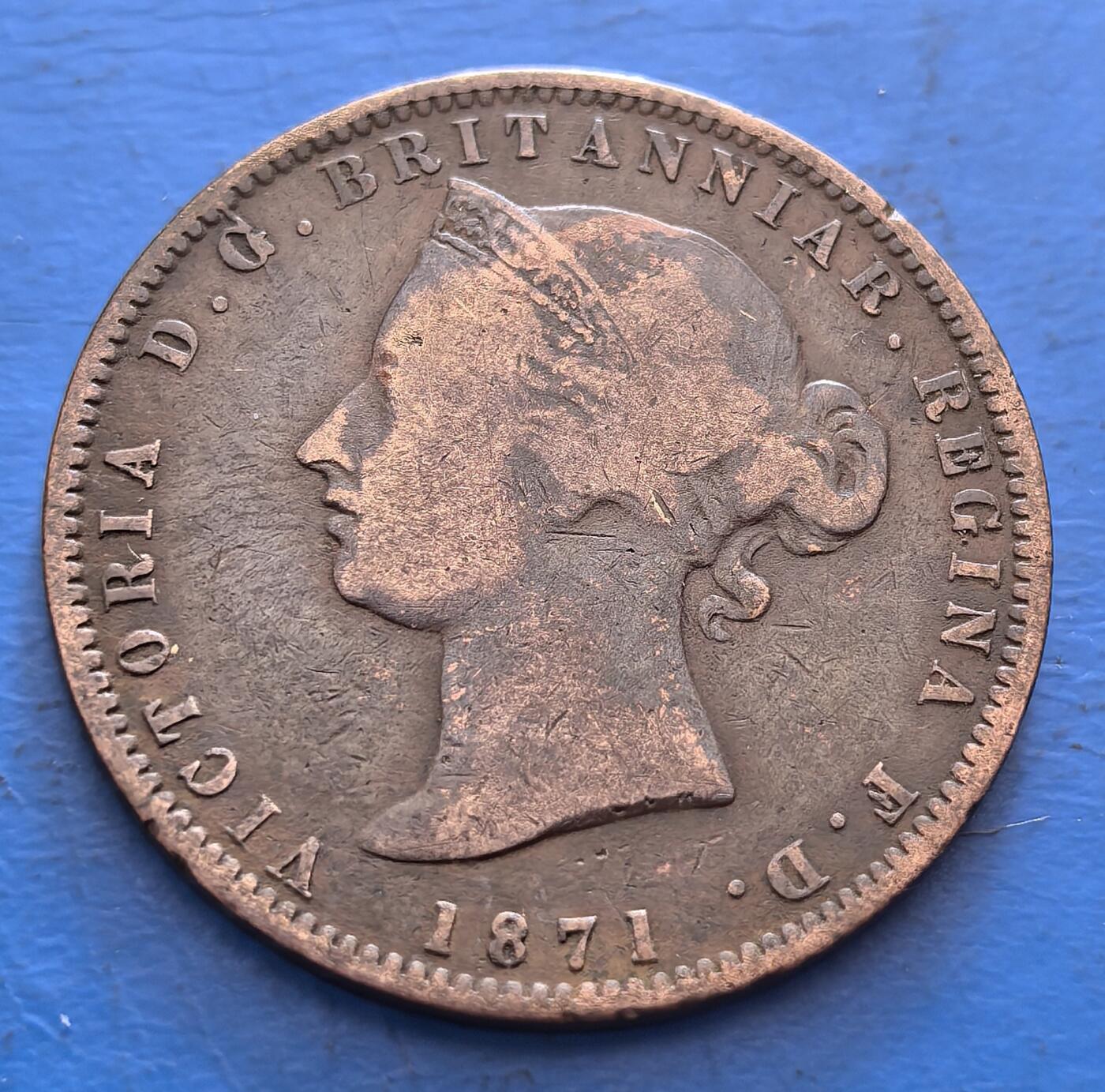 外国优质老铜币银币，周六九点倒数截拍，满百包邮，可寄存半年，喜欢朋友微信扫描二维码可直接参拍 英属泽西1871年1/13先令大铜币