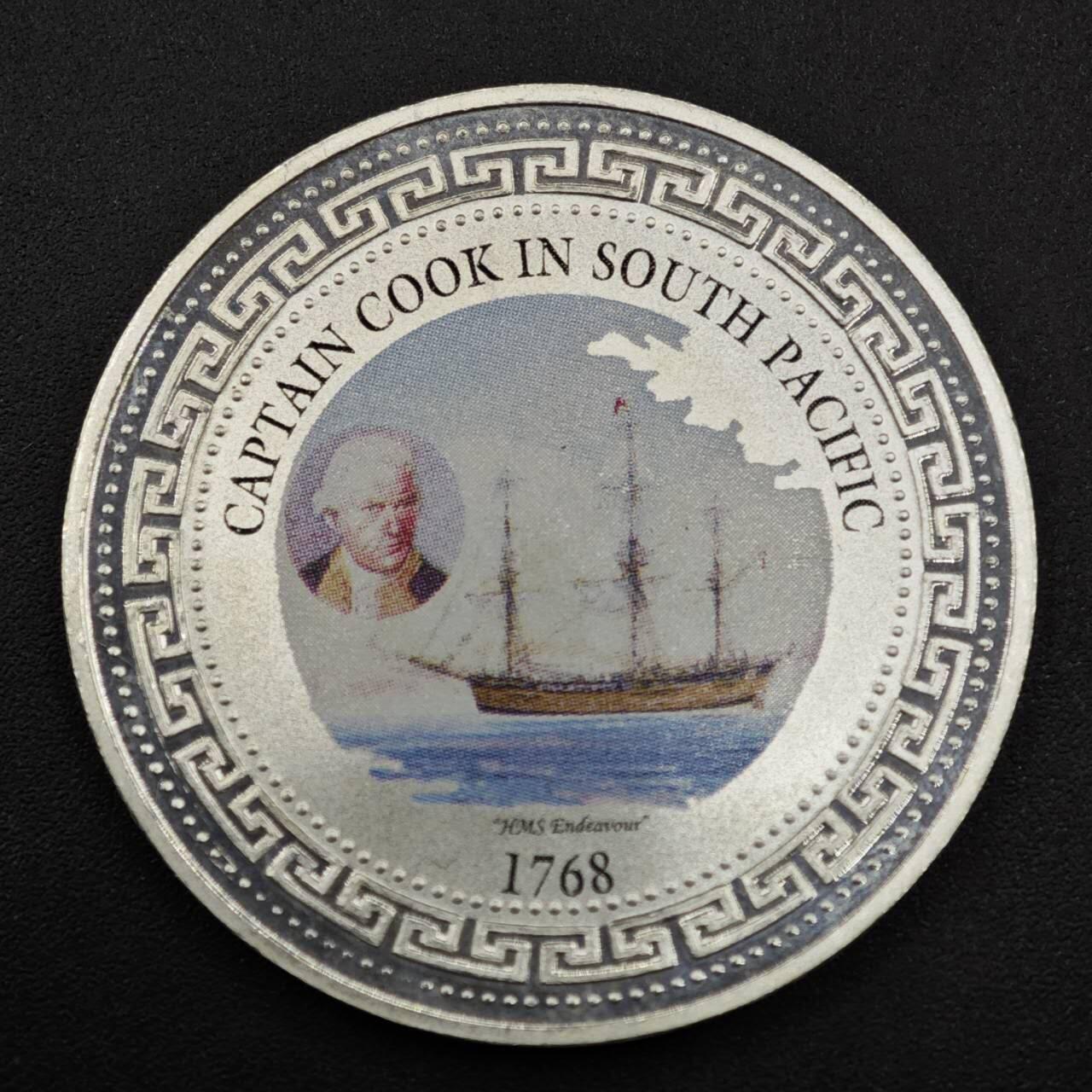 【淘币小摊】实时拍第八百一十五拍   银币套币场   满百包邮可预留二周 每周一统一发货   1998年库克船长航行南太平洋230周年站洋银币重28.6克银价332