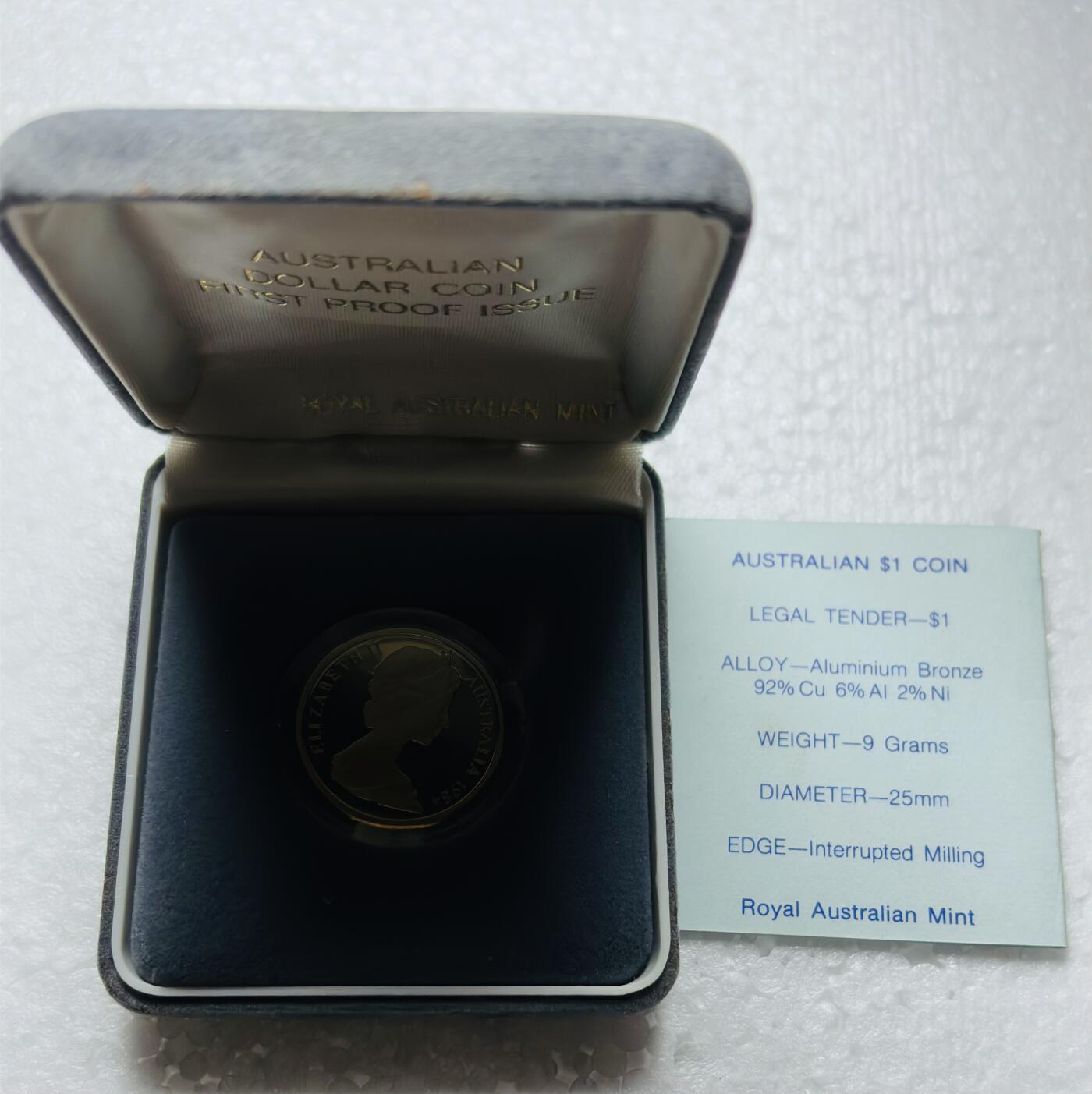 文馨钱币收藏第 284 场，【 长期接收代拍品】老藏家拍品南朝鲜李承晚时期货币，泰国大型纪念币，土耳其各时期及各国套币场 原盒 全新未流通带证书 1984 年澳大利亚一元精制币