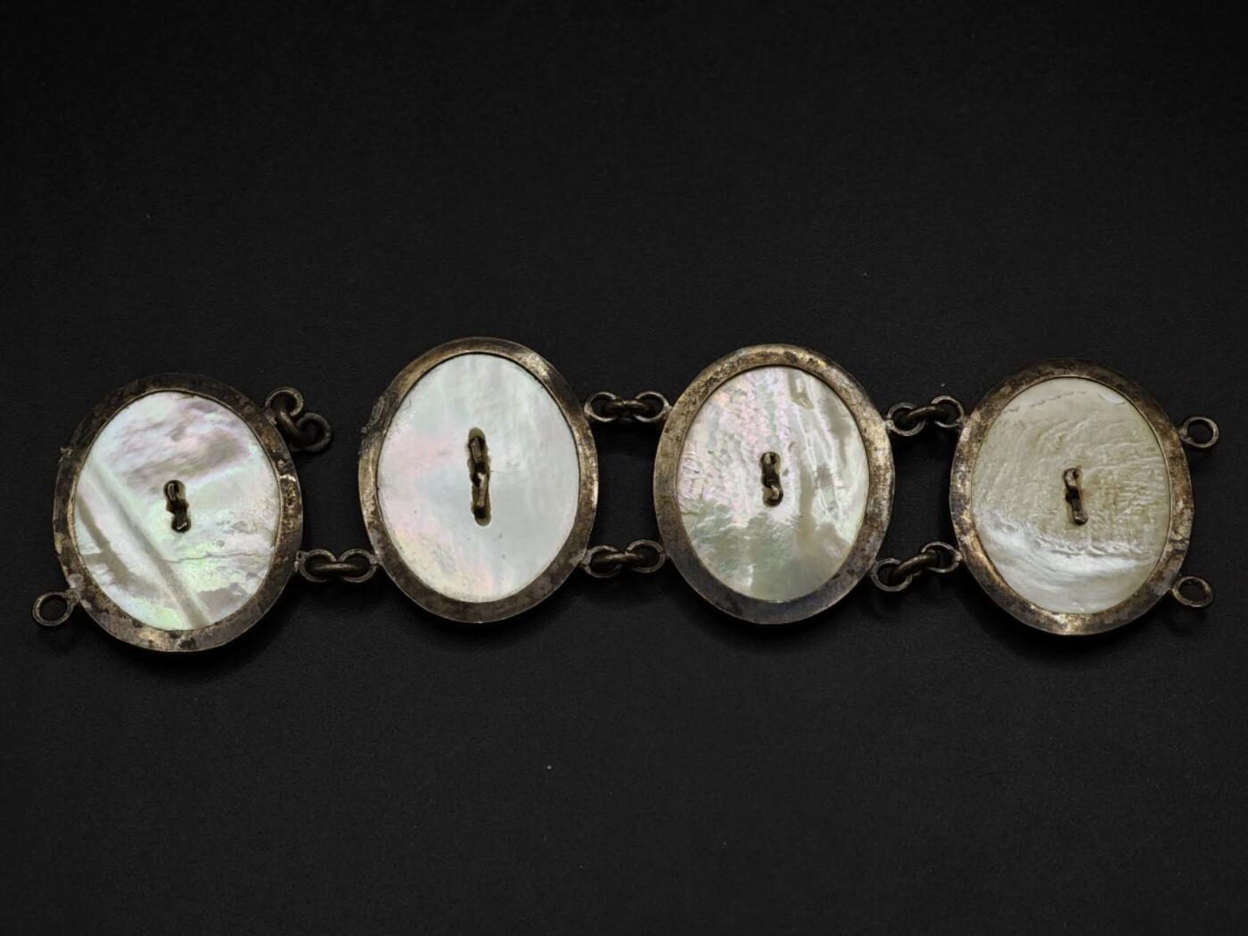 【淘币小摊】实时拍第八百一十四拍   散币场   满百包邮可预留二周 每周一统一发货   吉语如意吉祥老银包螺钿 长14cm 重43克