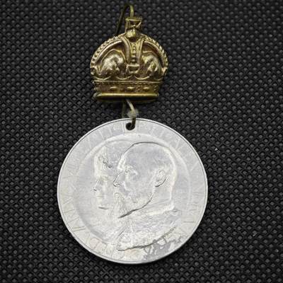 【淘币小摊】限时拍第八百一十六拍  纪念章场  满百包邮可预留两周  周一统一发货  -  英国1902年爱德华七世加冕纪念章直径35mm