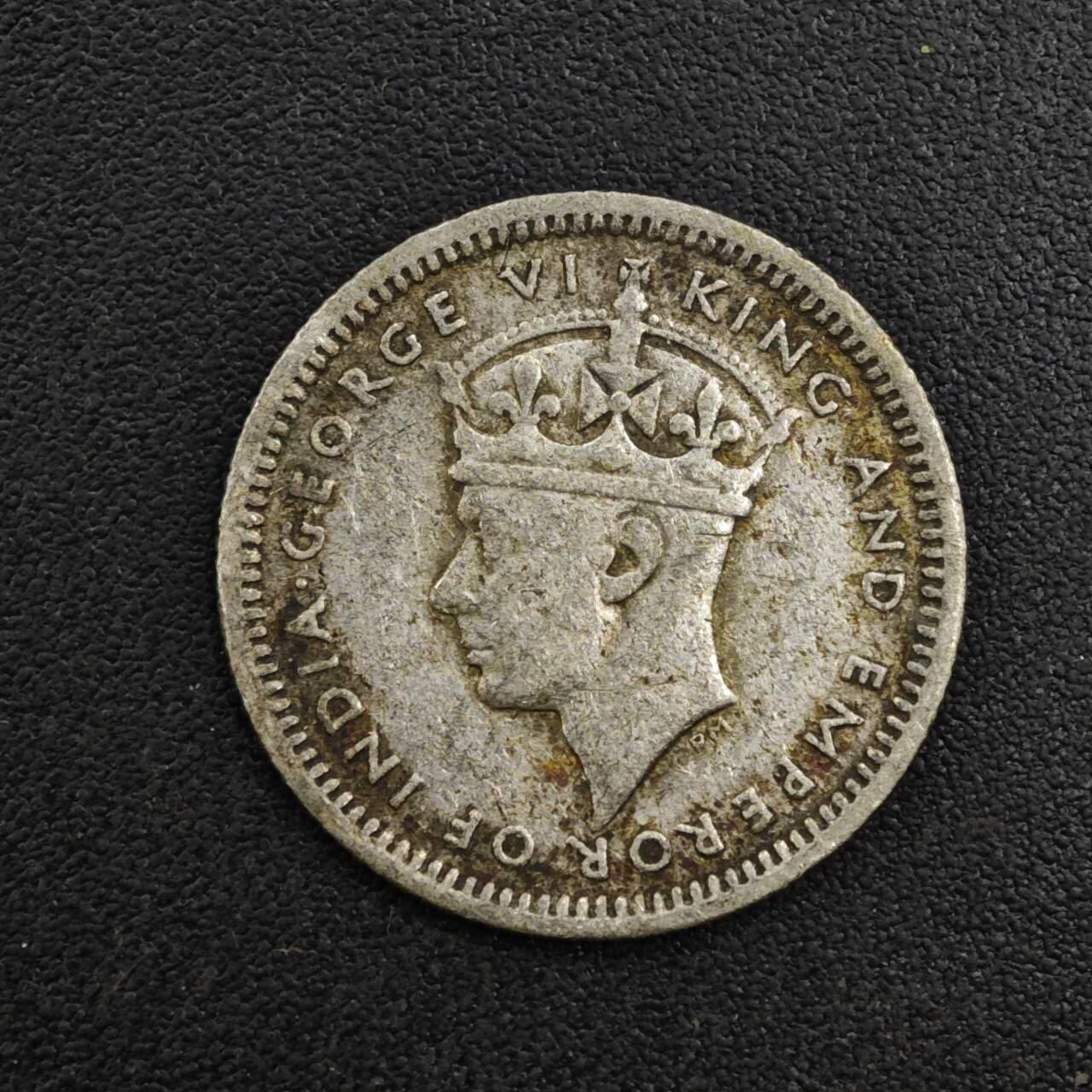 【淘币小摊】实时拍第八百一十五拍   银币套币场   满百包邮可预留二周 每周一统一发货   马来亚1943年乔治六世5分银币