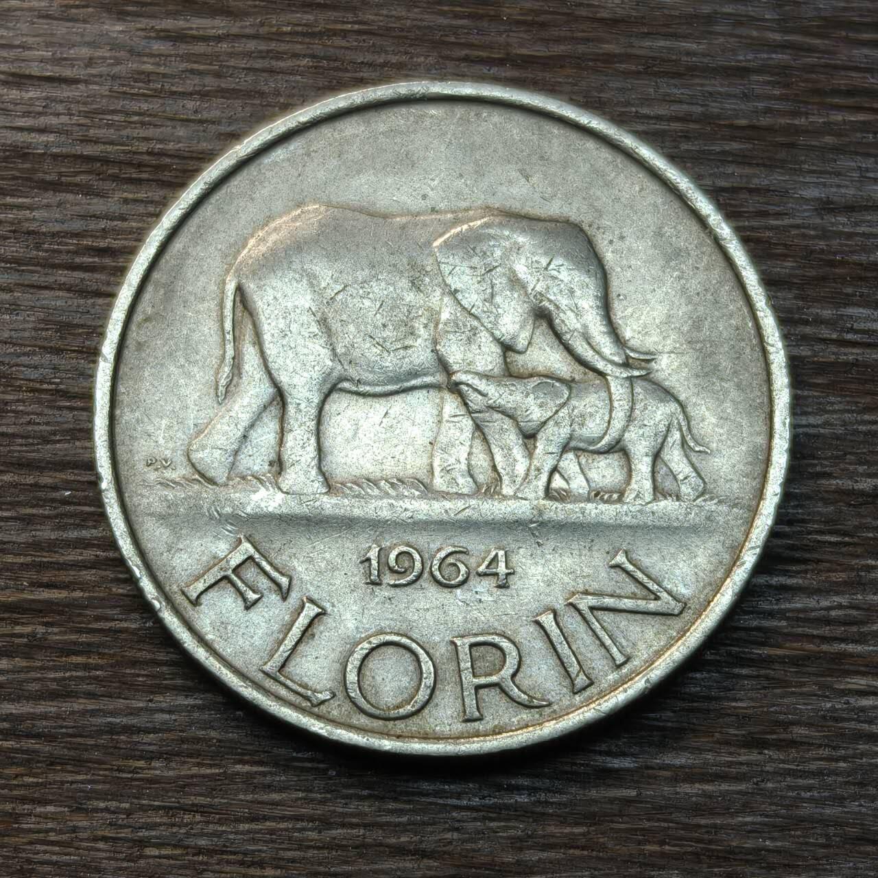 【铜匠收藏】★第134场★散币场，无佣金，30包邮。不满30元，支付5元运费。《接受代拍 代送NGC评级》 马拉维 1964年 1弗罗林