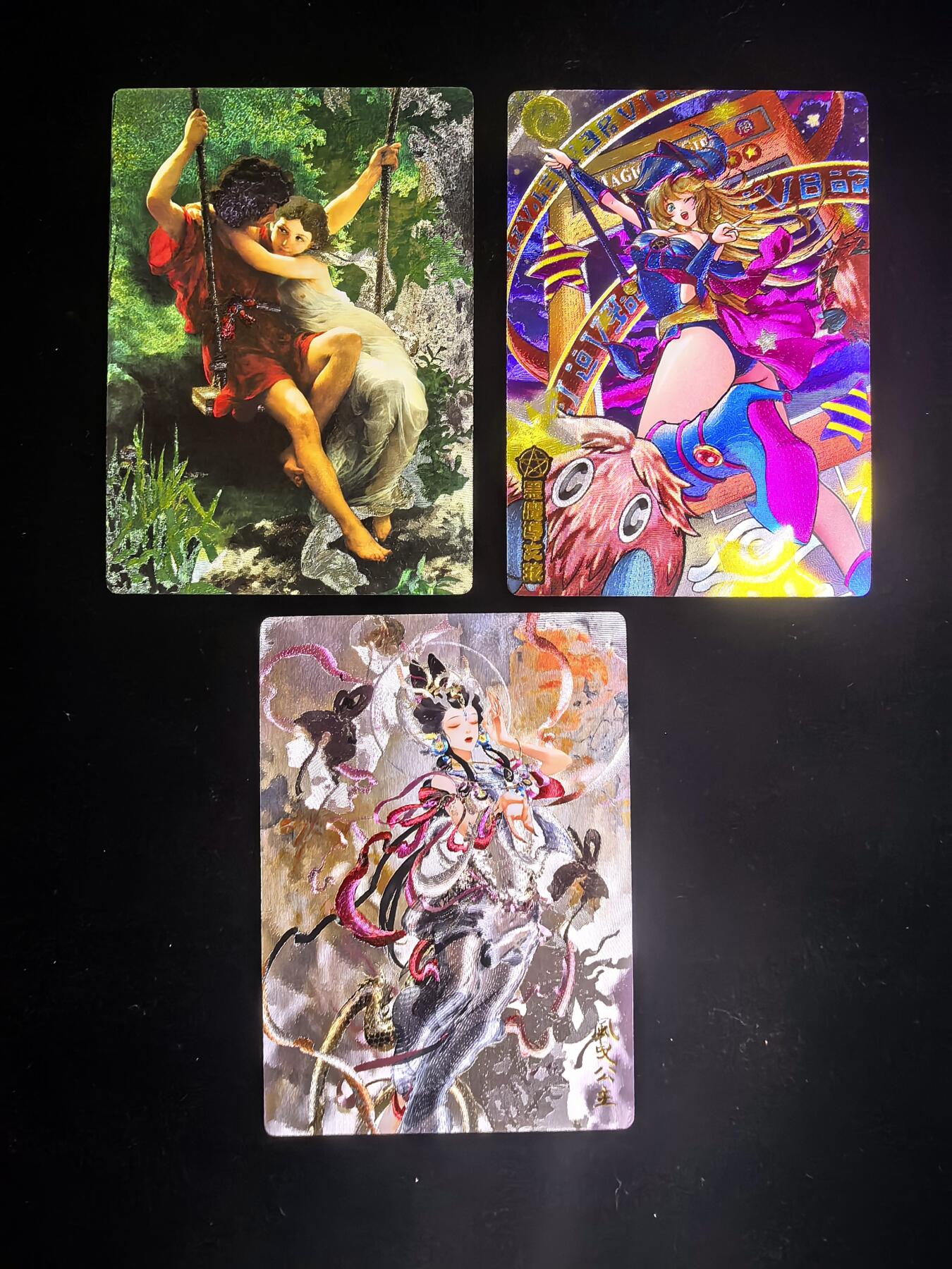 无佣金 不寄存 不收拍 链接少 我只是一个小小的卡牌收藏玩家   需要多宫大佬请私聊 部分卡牌设有底价（不想玩的那么累，即使有底价也会比市场价便宜的多，懂的自然懂） 拒绝小号抬价 大家放心拍 所有拍品部分套有卡膜 部分卡牌多宫 自制卡牌 不包厂瑕 放大镜 品控 勿拍 流拍商品会循环 感谢大家支持 留个关注 不定时上新 谢谢 奇点卡牌 粗闪 三张