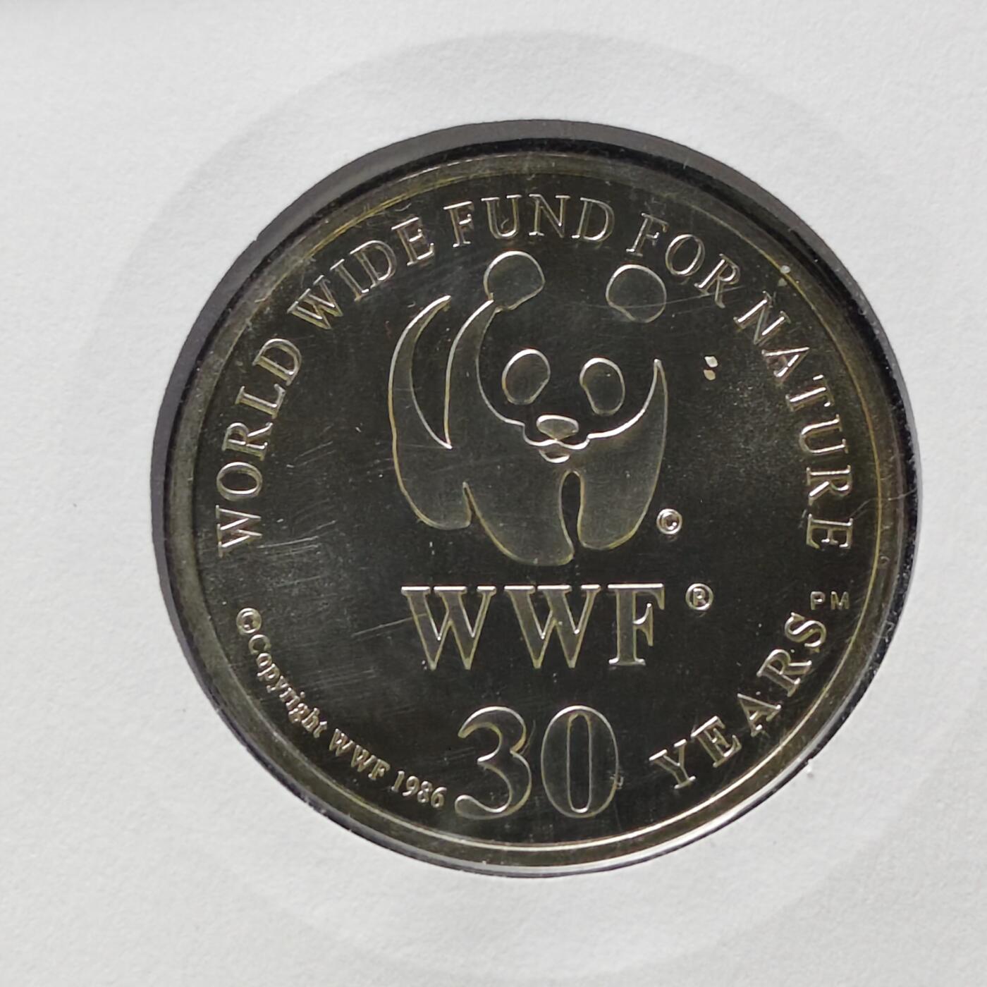 【全场包邮】纯粹捡漏拍482场（免费代拍第19场）-币封+套装+富兰克林（注意佣金） 【邮章封】WWF世界自然基金会1986年30周年‌蛇鹫纪念邮章封