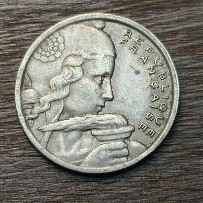 【铜匠收藏】★第134场★散币场，无佣金，30包邮。不满30元，支付5元运费。《接受代拍 代送NGC评级》 - 法国 1954年 100法郎 铜镍币 火炬女神