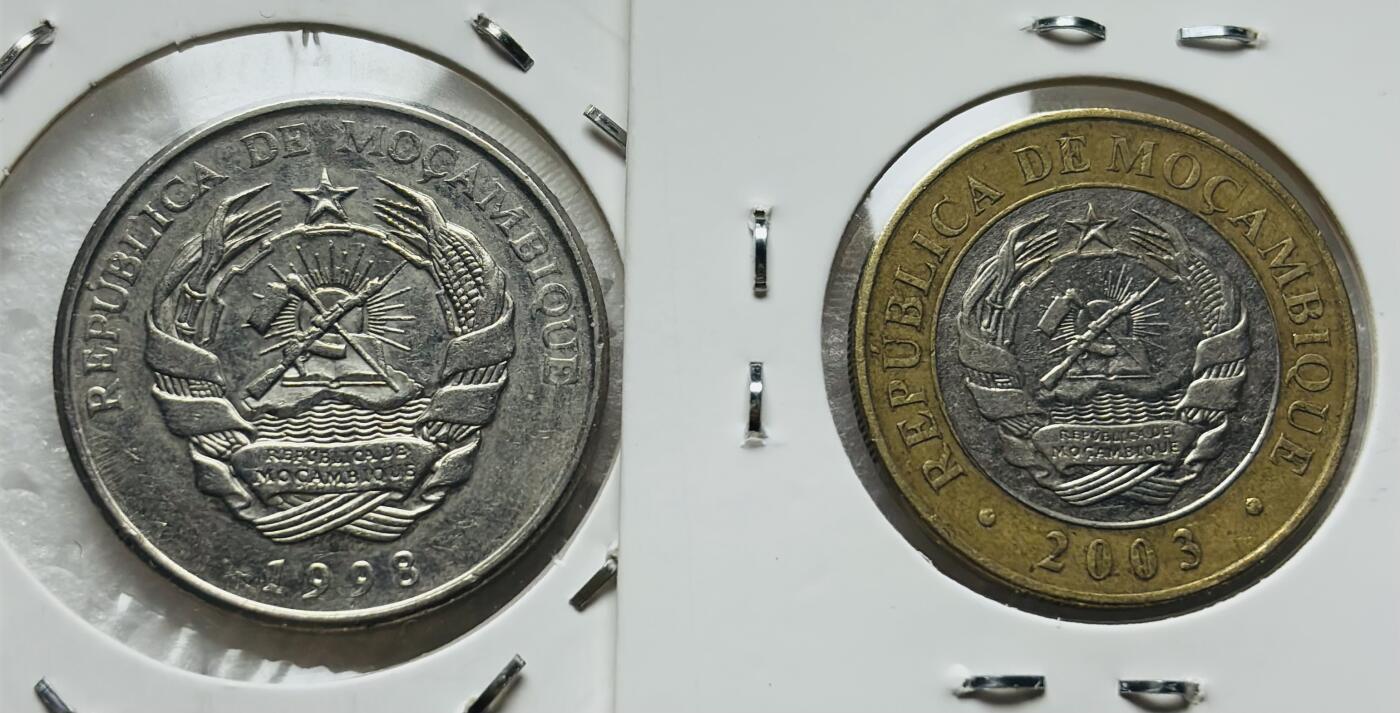 文馨钱币收藏第 284 场，【 长期接收代拍品】老藏家拍品南朝鲜李承晚时期货币，泰国大型纪念币，土耳其各时期及各国套币场 好品莫桑比克 2 枚