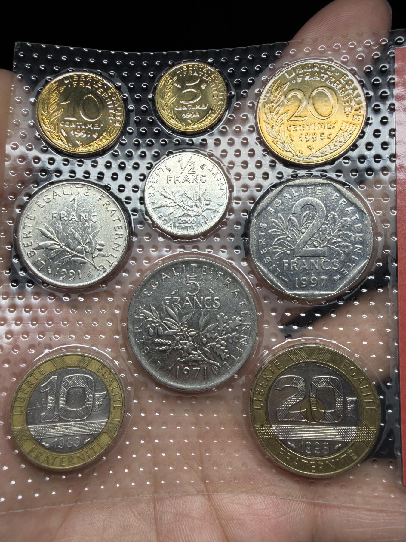 2025年集古藏今外币拍卖第十期-第10场—（总第290拍-纸币专场），本期拍完结算一次，发货时间2-3天，休息几天后继续新的一期拍卖。 法国各面值一套