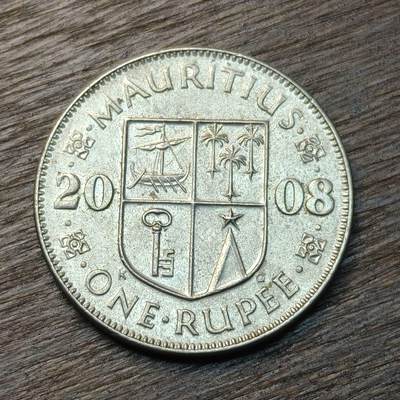 【铜匠收藏】★第134场★散币场，无佣金，30包邮。不满30元，支付5元运费。《接受代拍 代送NGC评级》 - 毛里求斯 2008年 1卢比