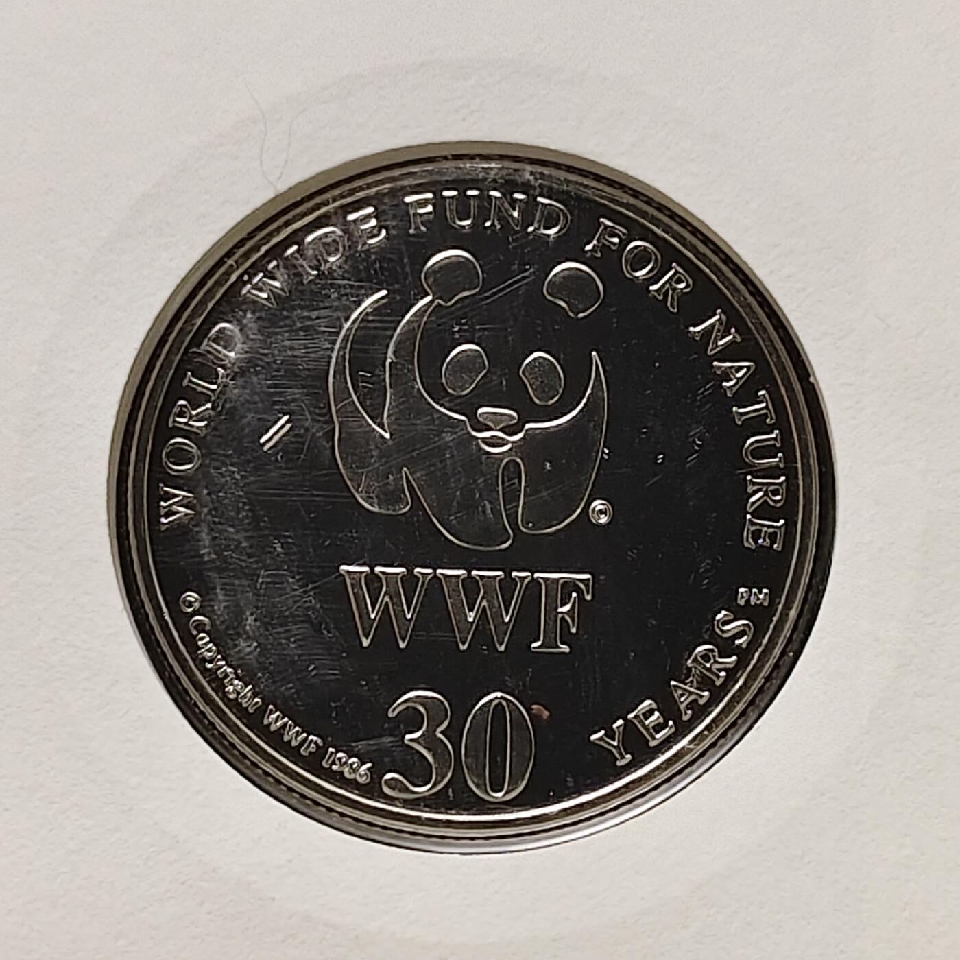 【全场包邮】纯粹捡漏拍482场（免费代拍第19场）-币封+套装+富兰克林（注意佣金） 【邮章封】WWF世界自然基金会1986年30周年非洲狮纪念邮章封