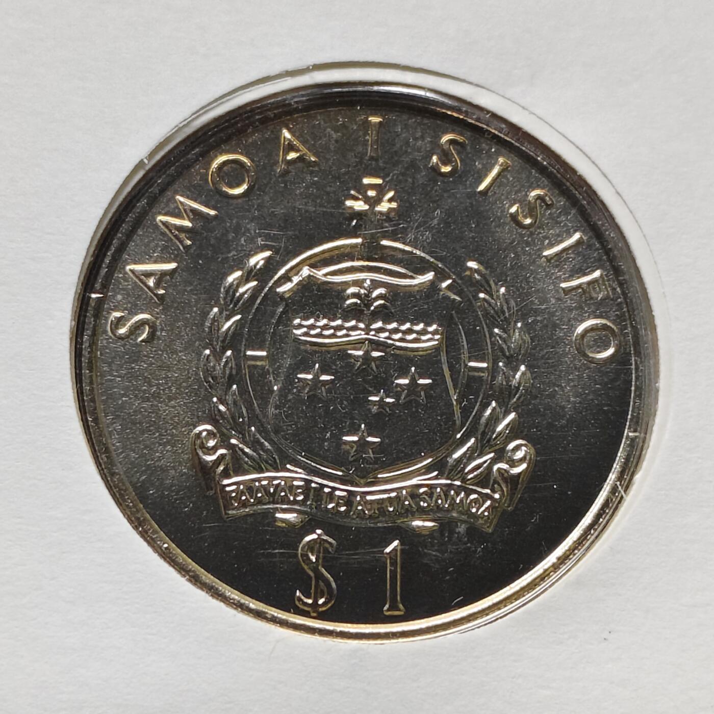 【全场包邮】纯粹捡漏拍482场（免费代拍第19场）-币封+套装+富兰克林（注意佣金） 【邮币封】萨摩亚1992年1元女王登基40周年克朗型纪念币邮币封