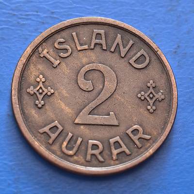 外国优质老铜币银币，周六九点倒数截拍，满百包邮，可寄存半年，喜欢朋友微信扫描二维码可直接参拍 - 冰岛1940年2欧尔