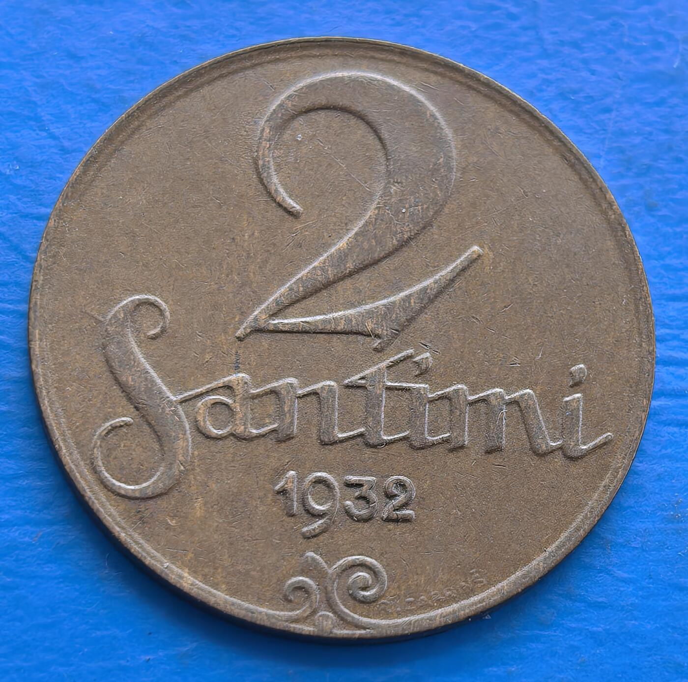 外国优质老铜币银币，周六九点倒数截拍，满百包邮，可寄存半年，喜欢朋友微信扫描二维码可直接参拍 拉脱维亚1932年2分