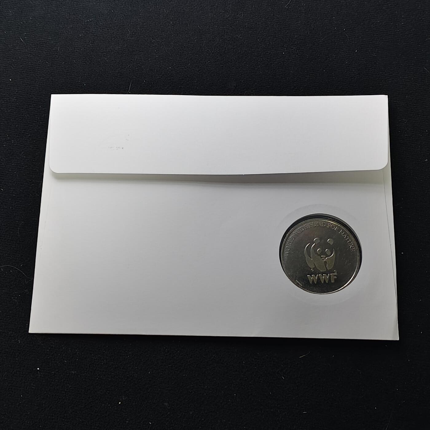 【全场包邮】纯粹捡漏拍482场（免费代拍第19场）-币封+套装+富兰克林（注意佣金） 【邮章封】WWF世界自然基金会白胸苦恶鸟纪念邮章封