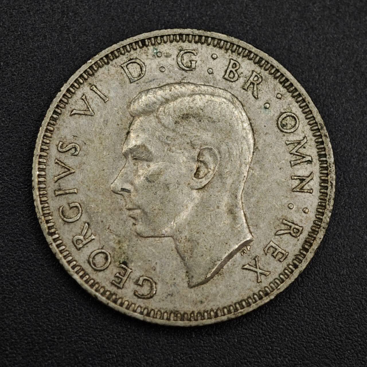 【淘币小摊】实时拍第八百一十四拍   散币场   满百包邮可预留二周 每周一统一发货   英国1946年乔治六世一先令银币