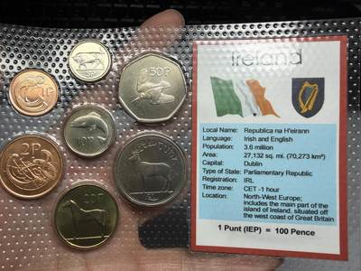 2025年集古藏今外币拍卖第十期-第10场—（总第290拍-纸币专场），本期拍完结算一次，发货时间2-3天，休息几天后继续新的一期拍卖。 - 1996年-1999年爱尔兰一套