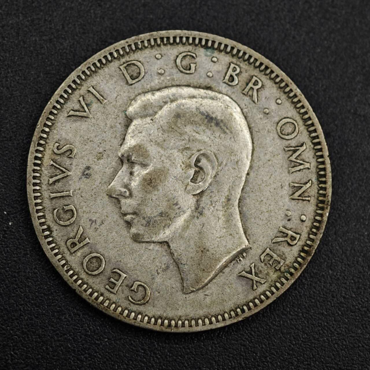 【淘币小摊】实时拍第八百一十四拍   散币场   满百包邮可预留二周 每周一统一发货   英国1943年乔治六世一先令银币
