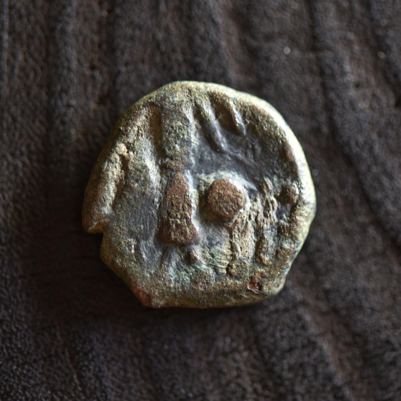 【良泉】【2025年最后一场】12月18日晚19.30点开拍！188组【直播场】西方古代钱币、丝路杂项、印章！ 公元247-267年【古印度】贵霜，婆湿色伽“湿婆瘤牛”铜币，5.98克