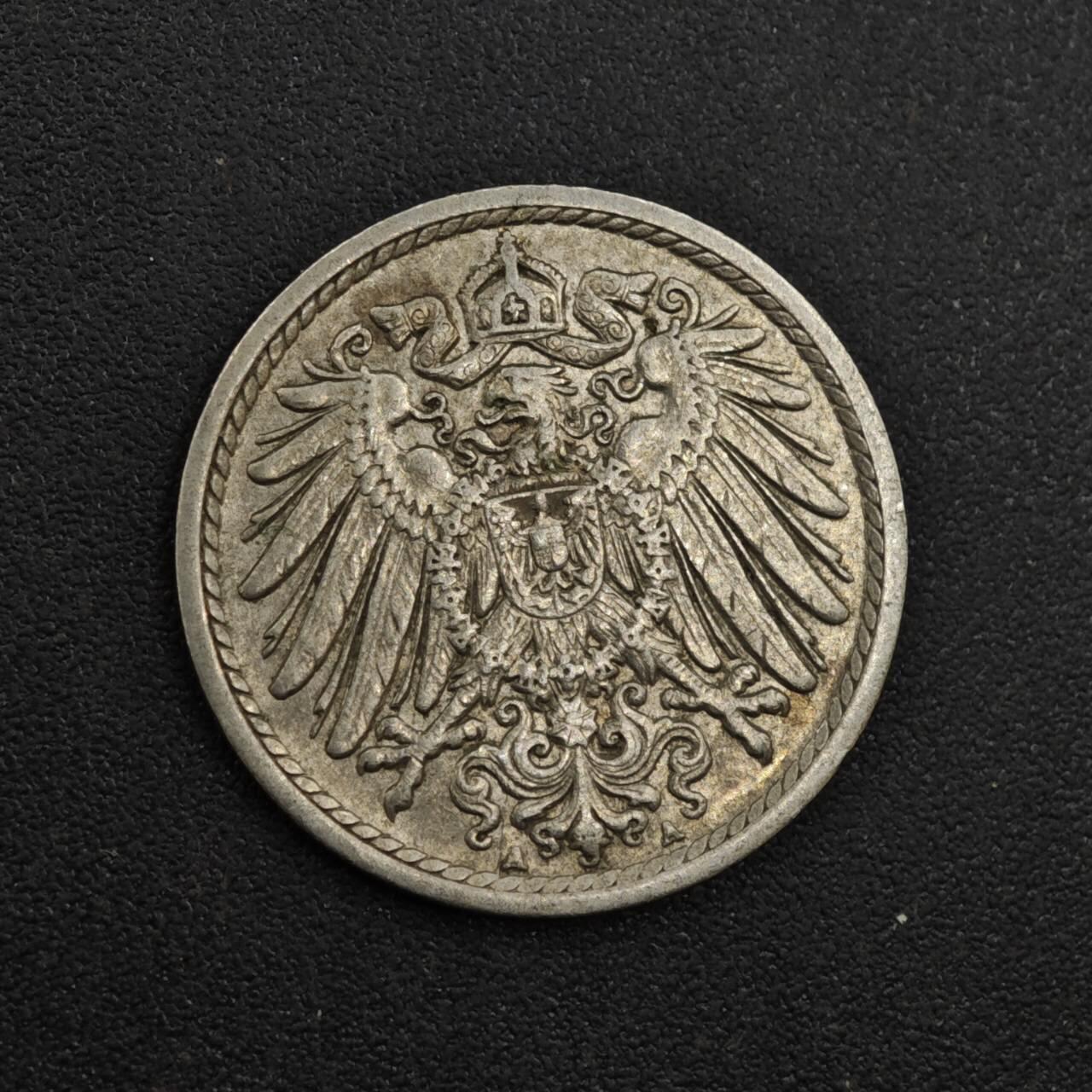 【淘币小摊】实时拍第八百一十四拍   散币场   满百包邮可预留二周 每周一统一发货   德国1914年长翅5芬妮镍币