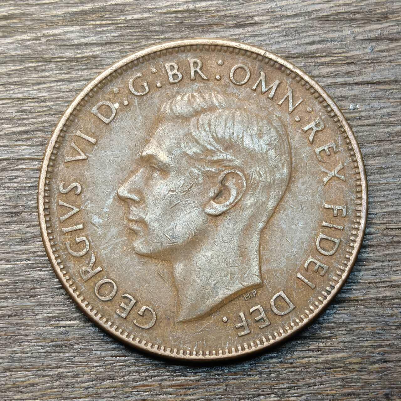 【铜匠收藏】★第134场★散币场，无佣金，30包邮。不满30元，支付5元运费。《接受代拍 代送NGC评级》 澳大利亚 乔治六世 1950年 1便士 