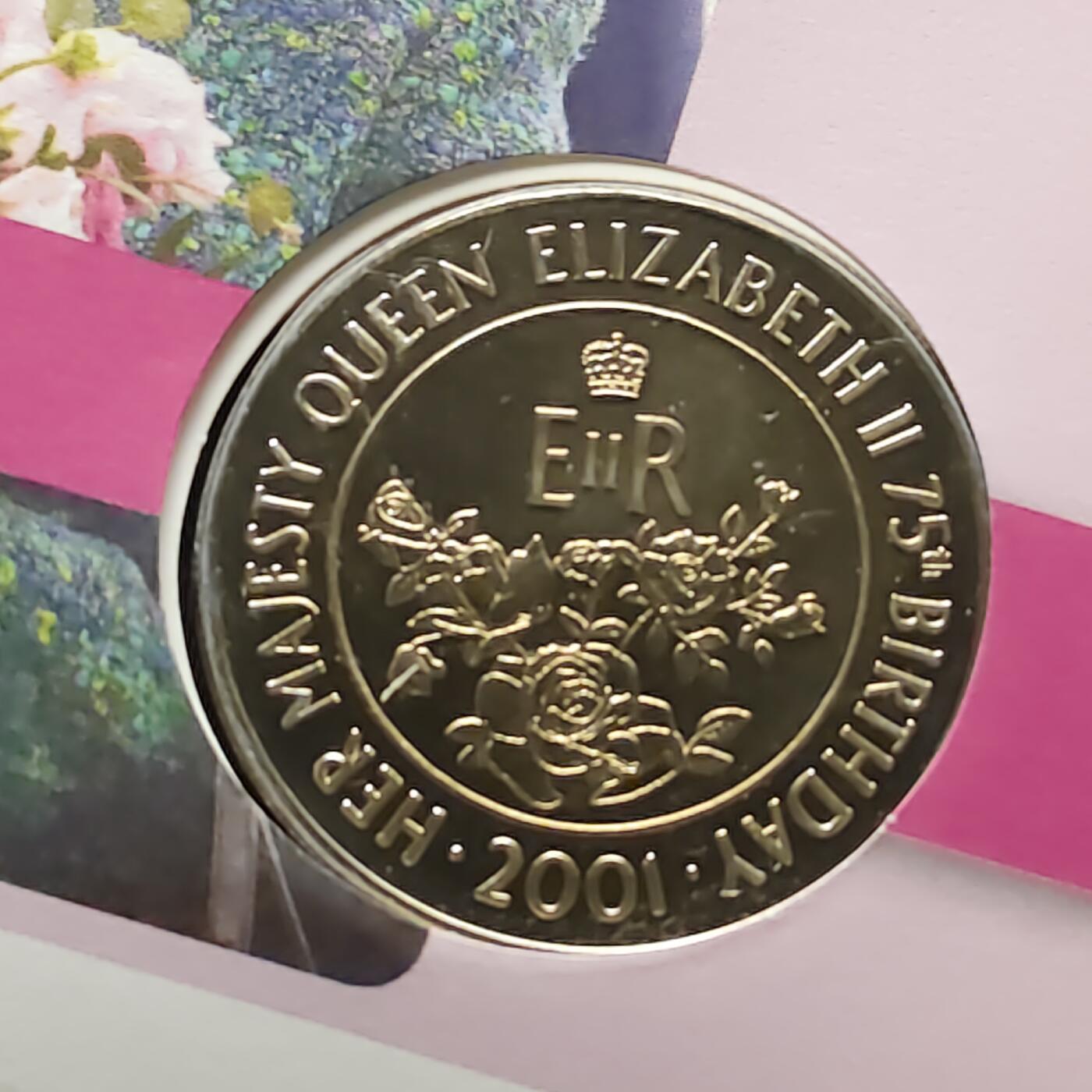 【全场包邮】纯粹捡漏拍482场（免费代拍第19场）-币封+套装+富兰克林（注意佣金） 【邮币封】阿松森群岛2001年50便士女王75大寿纪念币邮币封