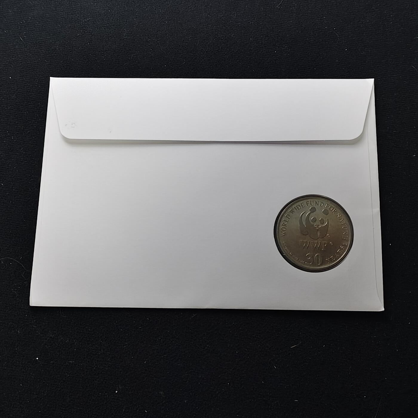 【全场包邮】纯粹捡漏拍482场（免费代拍第19场）-币封+套装+富兰克林（注意佣金） 【邮章封】WWF世界自然基金会1986年30周年‌极危白腹军舰鸟纪念邮章封