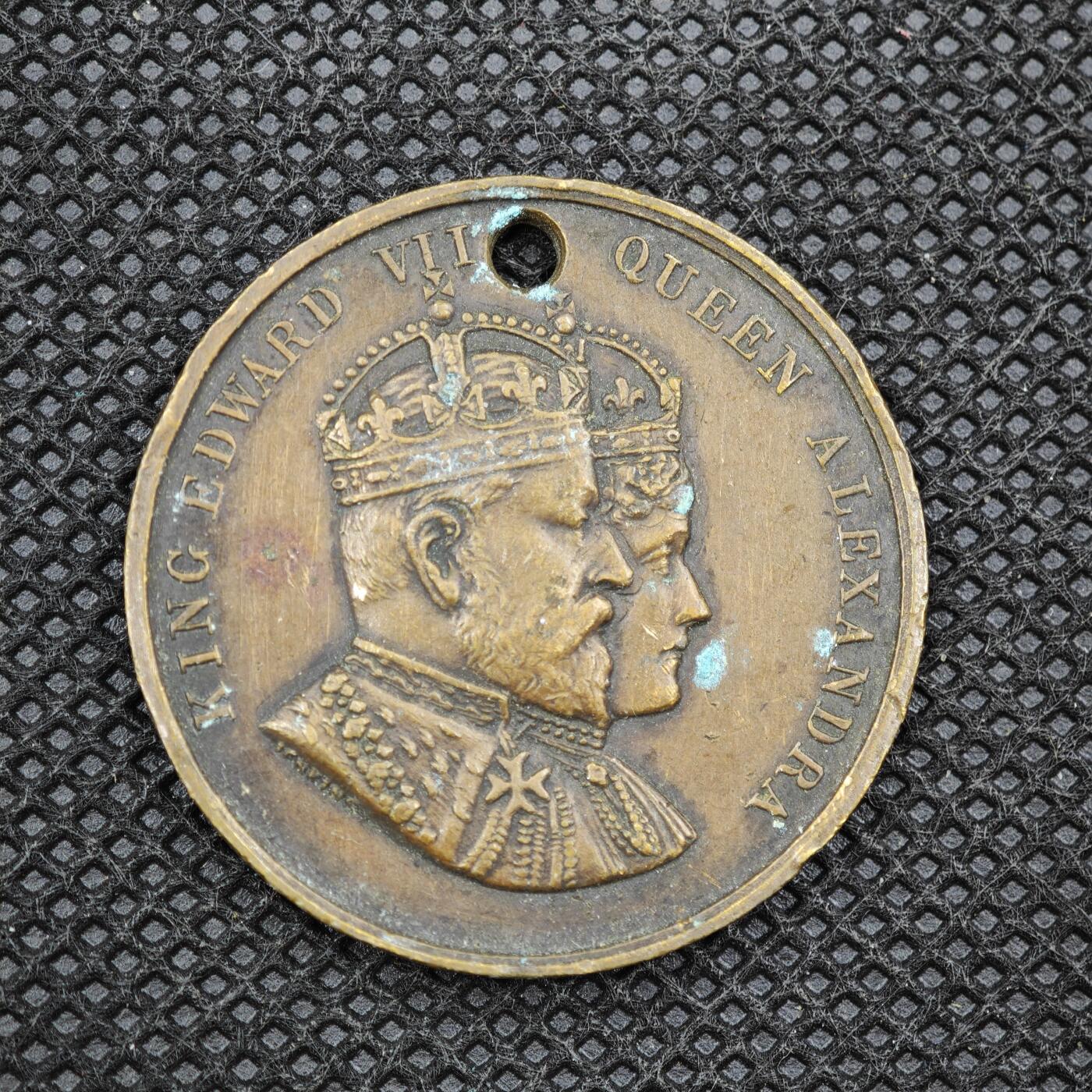 【淘币小摊】限时拍第八百一十六拍  纪念章场  满百包邮可预留两周  周一统一发货   英国1902年爱德华七世加冕纪念章直径32mm