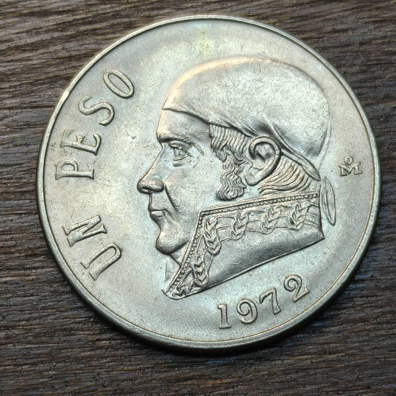 【铜匠收藏】★第134场★散币场，无佣金，30包邮。不满30元，支付5元运费。《接受代拍 代送NGC评级》 墨西哥 1972年 1比索 莫雷洛斯