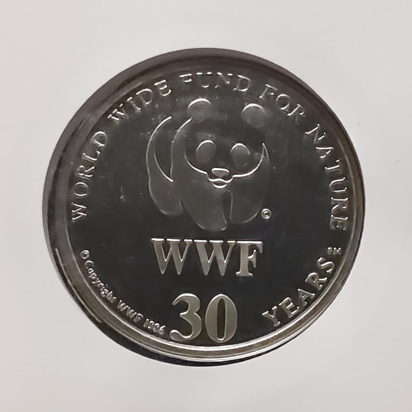 【全场包邮】纯粹捡漏拍482场（免费代拍第19场）-币封+套装+富兰克林（注意佣金） 【邮章封】WWF世界自然基金会1986年30周年‌金背神仙鱼纪念邮章封