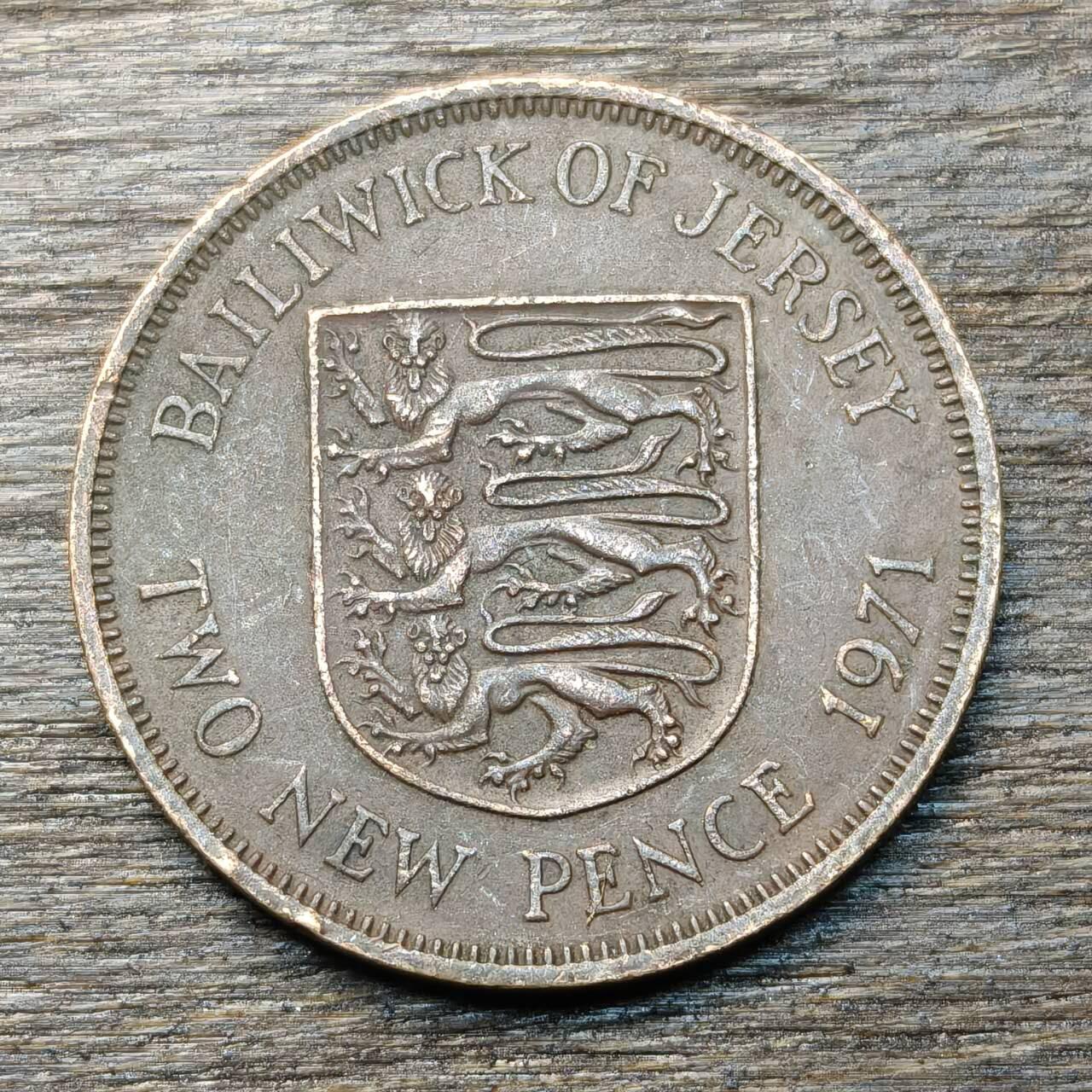 【铜匠收藏】★第134场★散币场，无佣金，30包邮。不满30元，支付5元运费。《接受代拍 代送NGC评级》 英属泽西 1971年 1便士