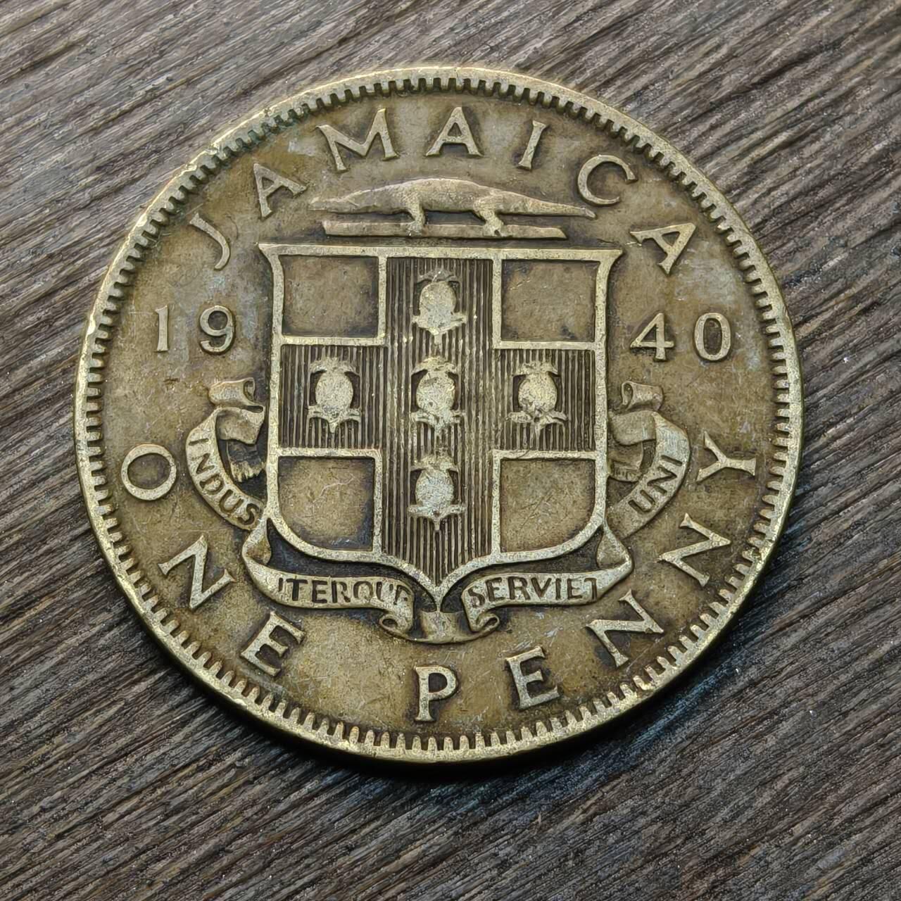 【铜匠收藏】★第134场★散币场，无佣金，30包邮。不满30元，支付5元运费。《接受代拍 代送NGC评级》 牙买加 1940年 1/2便士 乔治六世