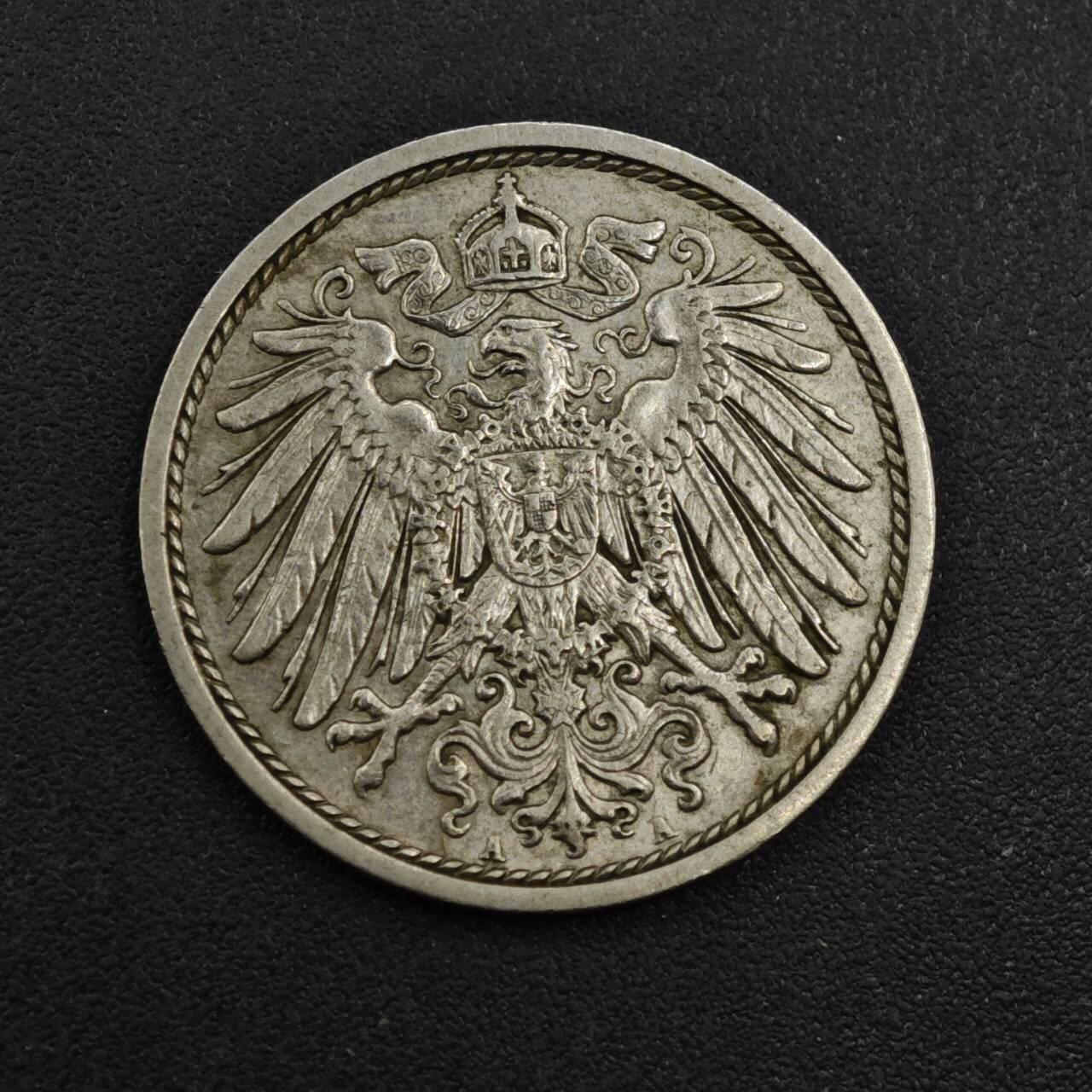 【淘币小摊】实时拍第八百一十四拍   散币场   满百包邮可预留二周 每周一统一发货   德国1914年长翅10芬妮镍币