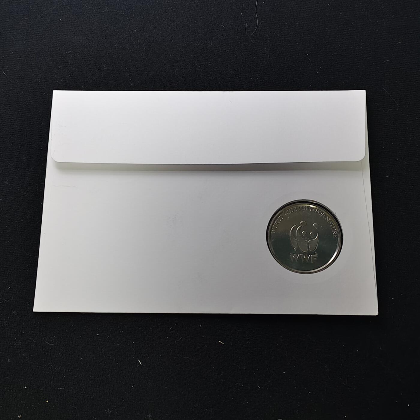 【全场包邮】纯粹捡漏拍482场（免费代拍第19场）-币封+套装+富兰克林（注意佣金） 【邮章封】WWF世界自然基金会半蹼滨鹬纪念邮章封