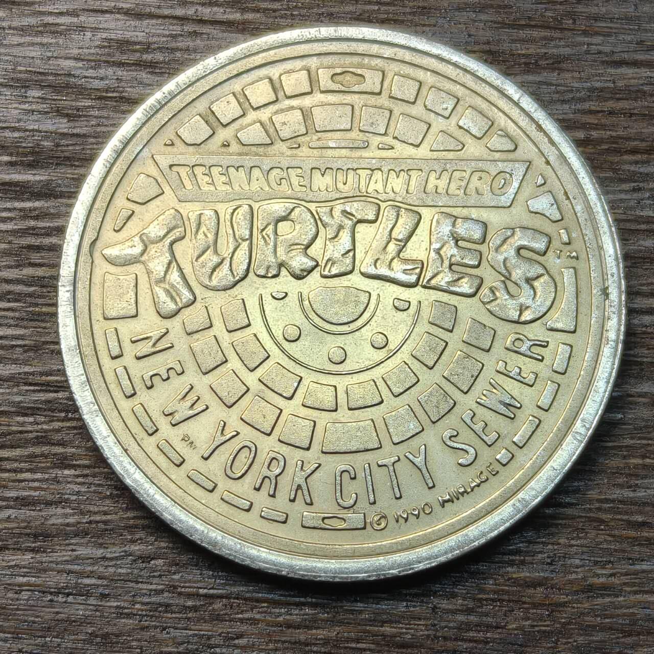 【铜匠收藏】★第134场★散币场，无佣金，30包邮。不满30元，支付5元运费。《接受代拍 代送NGC评级》 英国 1990年 忍者神龟纪念章