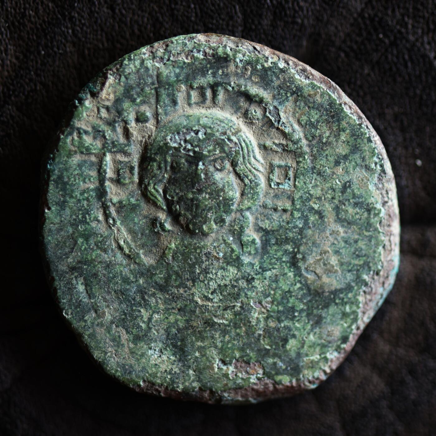 【良泉】【2025年最后一场】12月18日晚19.30点开拍！188组【直播场】西方古代钱币、丝路杂项、印章！ 10.92克，公元1028-1034年【拜占庭】罗曼努斯三世，B类无名富力大铜币